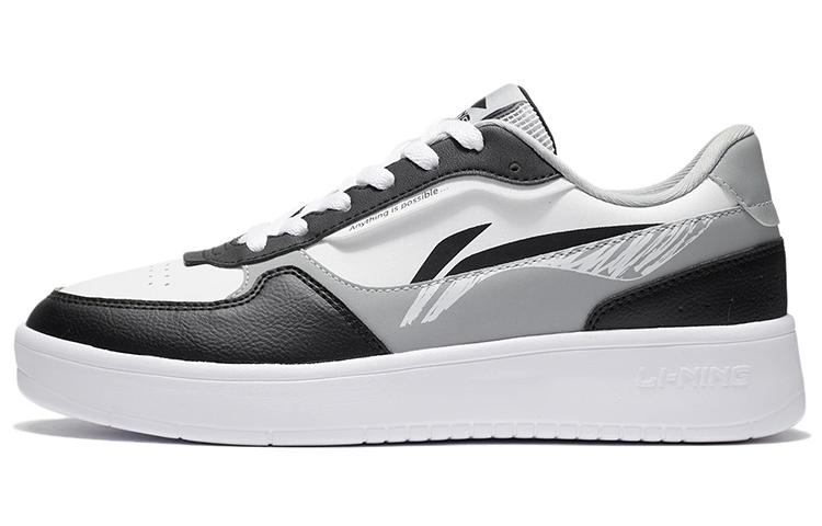 Li Ning Duda Low top Skateboard Shoes Men s Black White AGCT333-2 39