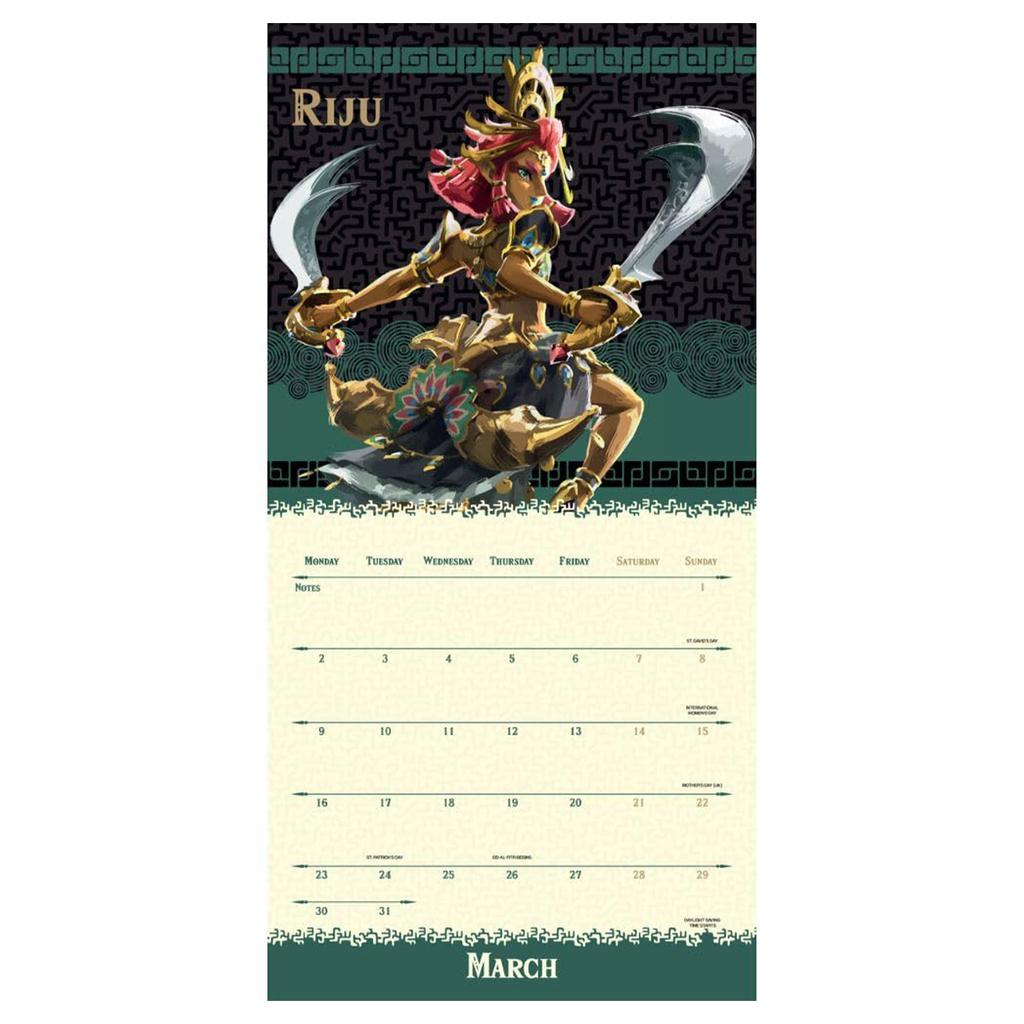 The Legend Of Zelda 2026 Square Wall Calendar