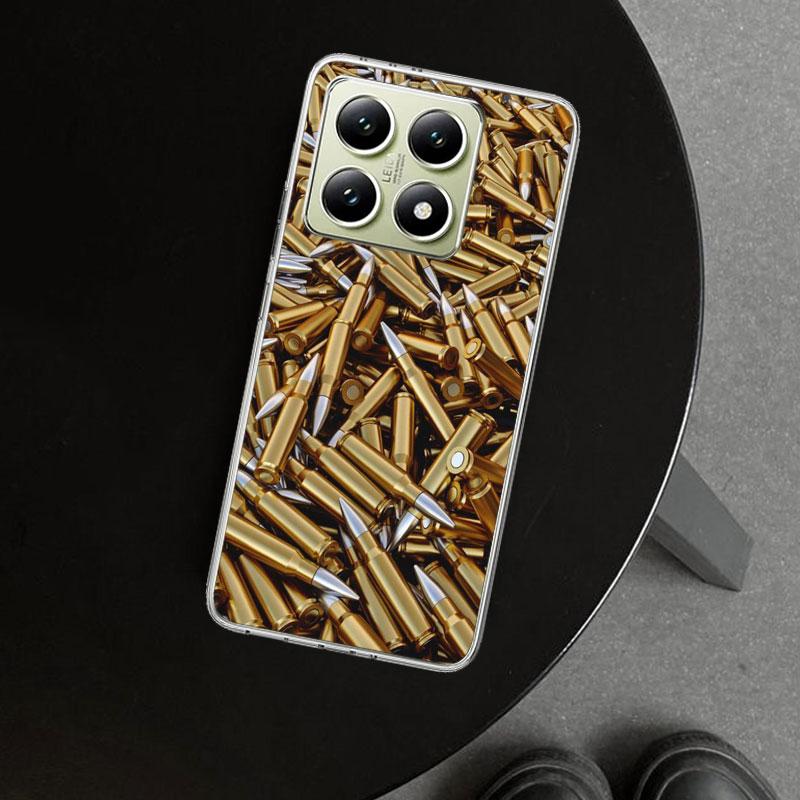 Gun Bullets AK47 Handgun Phone Case Cover for Xiaomi Redmi Note 15 14 13 12 11 Pro Plus 14S 12S 11S 11T 11E 10S 10 Customized Fu