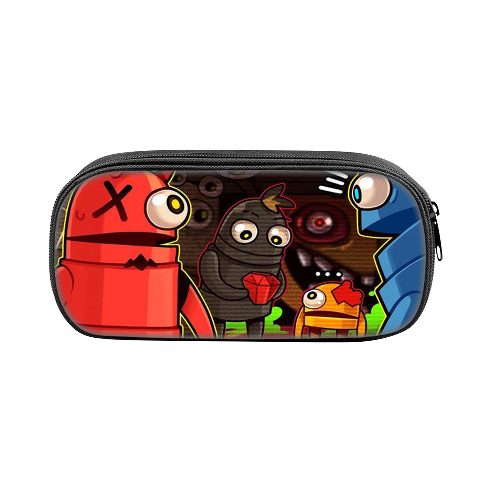 

Пенал с периферийным принтом для игр ужасов, канцелярская сумка для учеников начальной и средней школы, пенал для детского сада, школьный пенал One Size