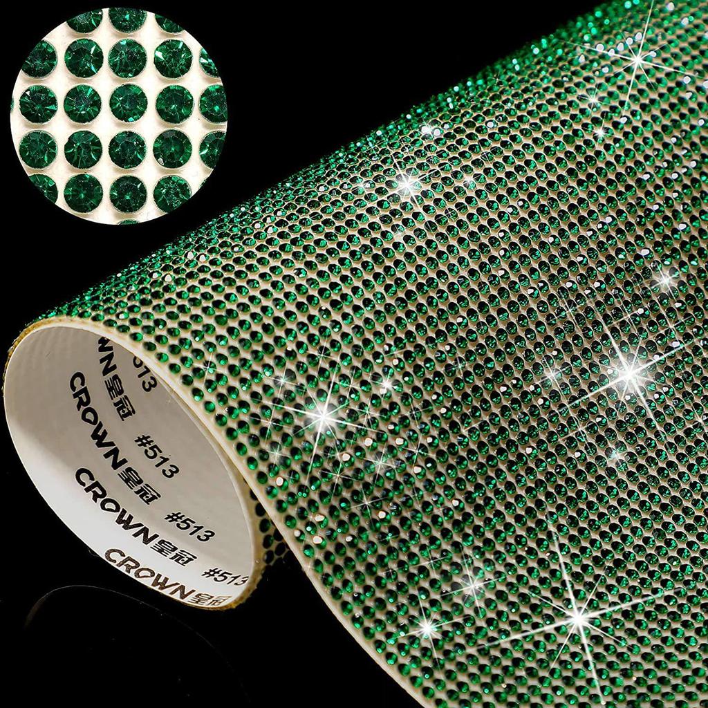 In Stock Self-Adhesive Diamond Crystal Rhinestone Stickers - DIY Glitter Car Decoration Accessories