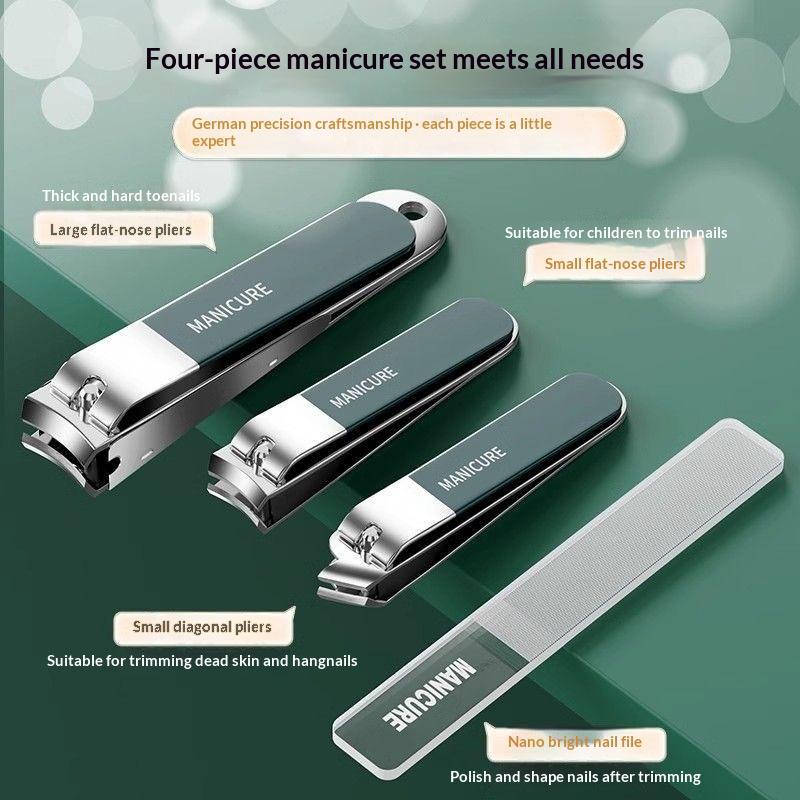 10-Piece Nail Clipper Set 10-Piece Nail Care Tool Set Cuticle Cutter Stainless Steel Nail Care Set Special Manicure Beauty Tools