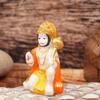 Hanuman Ji Murti Blessing with Gada Sitting Lord Balaji Bajrangbali Sankat Mochan Bhagwan Idol for Temple Car Dashboard
