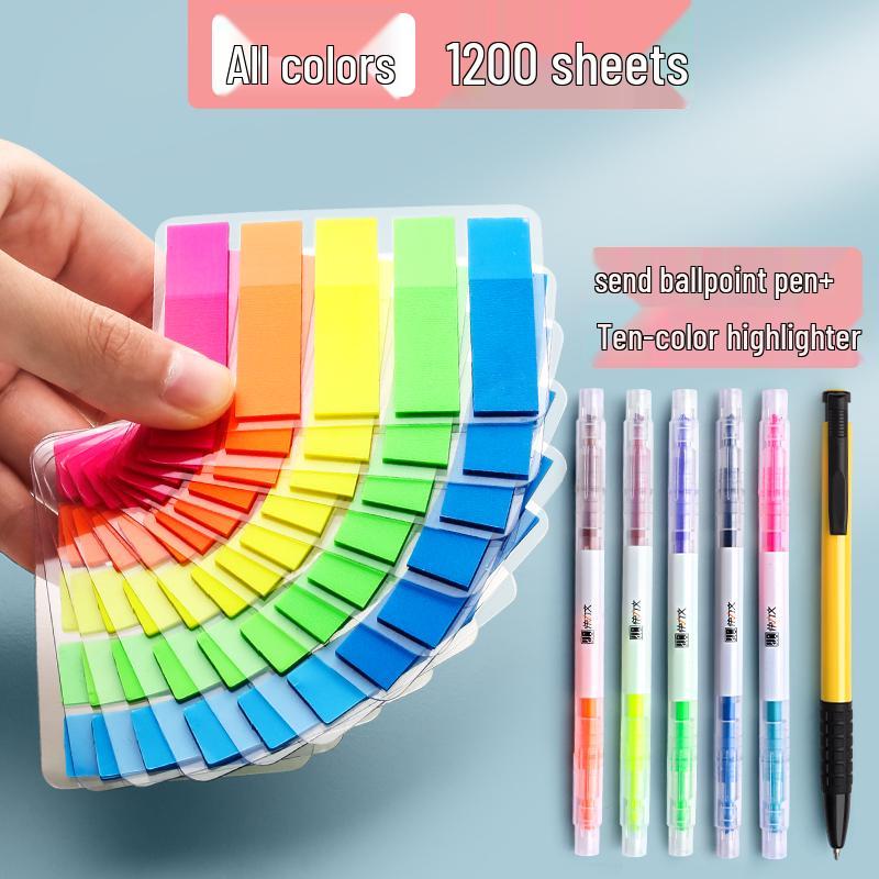 Transparent Writable Index Tabs for Students: Sticky Notes & Page Markers