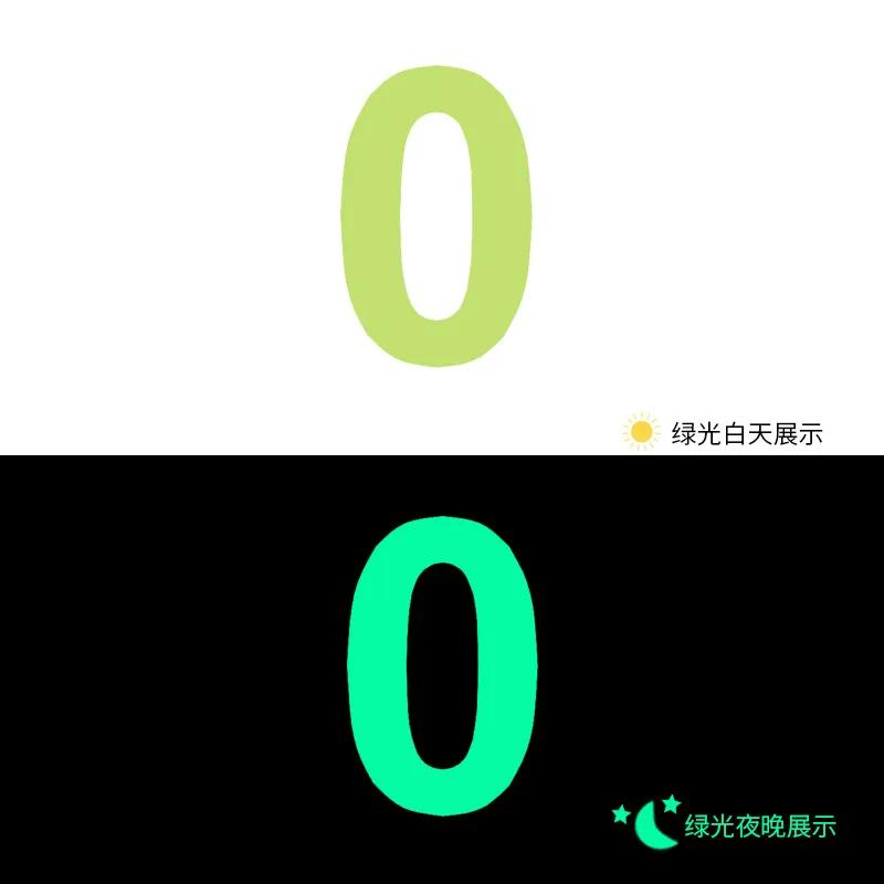 Glow In The Dark Number Sticker Luminous Digits Sticker Kids Bedroom Wall Switch Model Number Diy Decor Label Sticker Decal