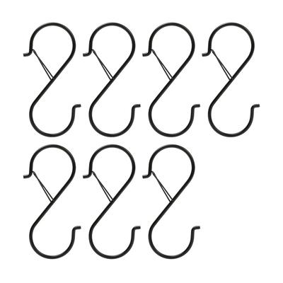 S Hooks Metal Hangers for Hanging Kitchenware Pots Pans Clothes 7pcs