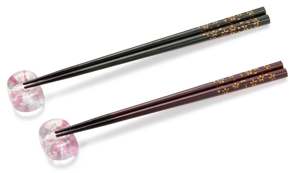 ADERIA Tsugaru Vidro SAKURA Small Chopstick Made in Comes in a Dishwasher Stylish Gift for Housewarming Retirement Birthday Gift FS75503