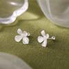 925 Sterling Silver Asymmetric Hoop Earrings for Women Girls Gold Silver Color Party Jewelry Gifts