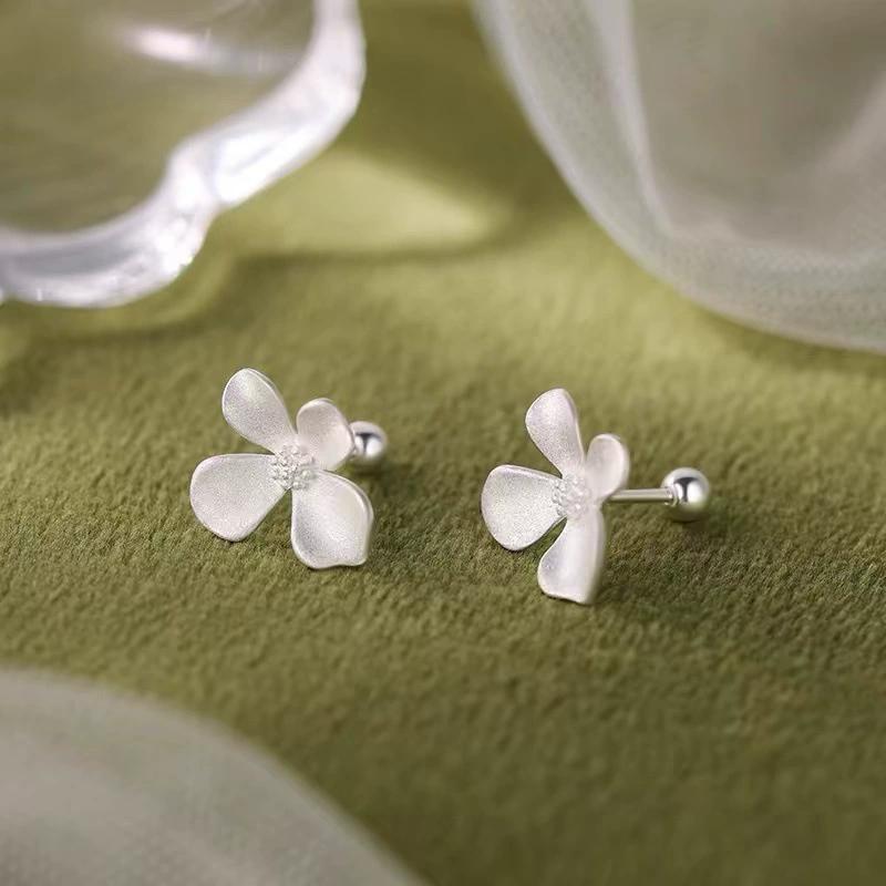 925 Sterling Silver Asymmetric Hoop Earrings for Women Girls Gold Silver Color Party Jewelry Gifts