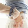 [1+1] mini pleats scrunchie - 4color