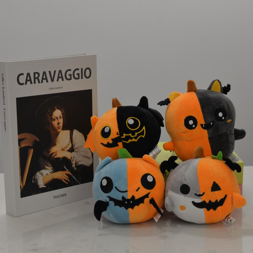 Adorable Halloween Bat Plush Toy Featuring Unique Pumpkin Design Perfect For Festive Decor