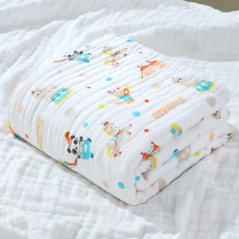 Newborn Cotton Swaddle: Six-Layer Baby Gauze Bath Towel & Quilt