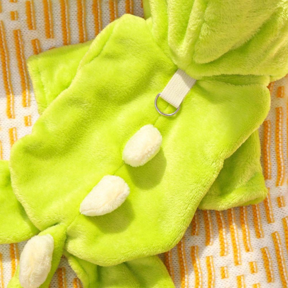 Dinosaur Shape Puppy Pajamas Soft Pet Dog Hoodie Pet Clothing Dog Four Legs Clothes  Pet Show