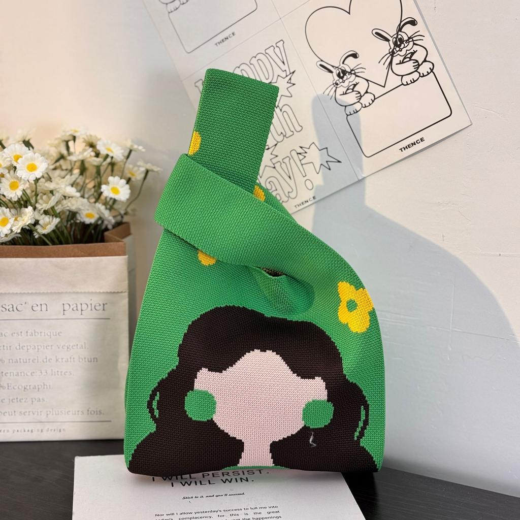 Geantă Tricotată cu Tematică Festivalul Bărcii Dragonului Geantă Cadou pentru Întâlnirea Companiei Geantă de Mână Cadou de Nuntă Geantă Zongzi Geantă Fericită pentru Bomboane