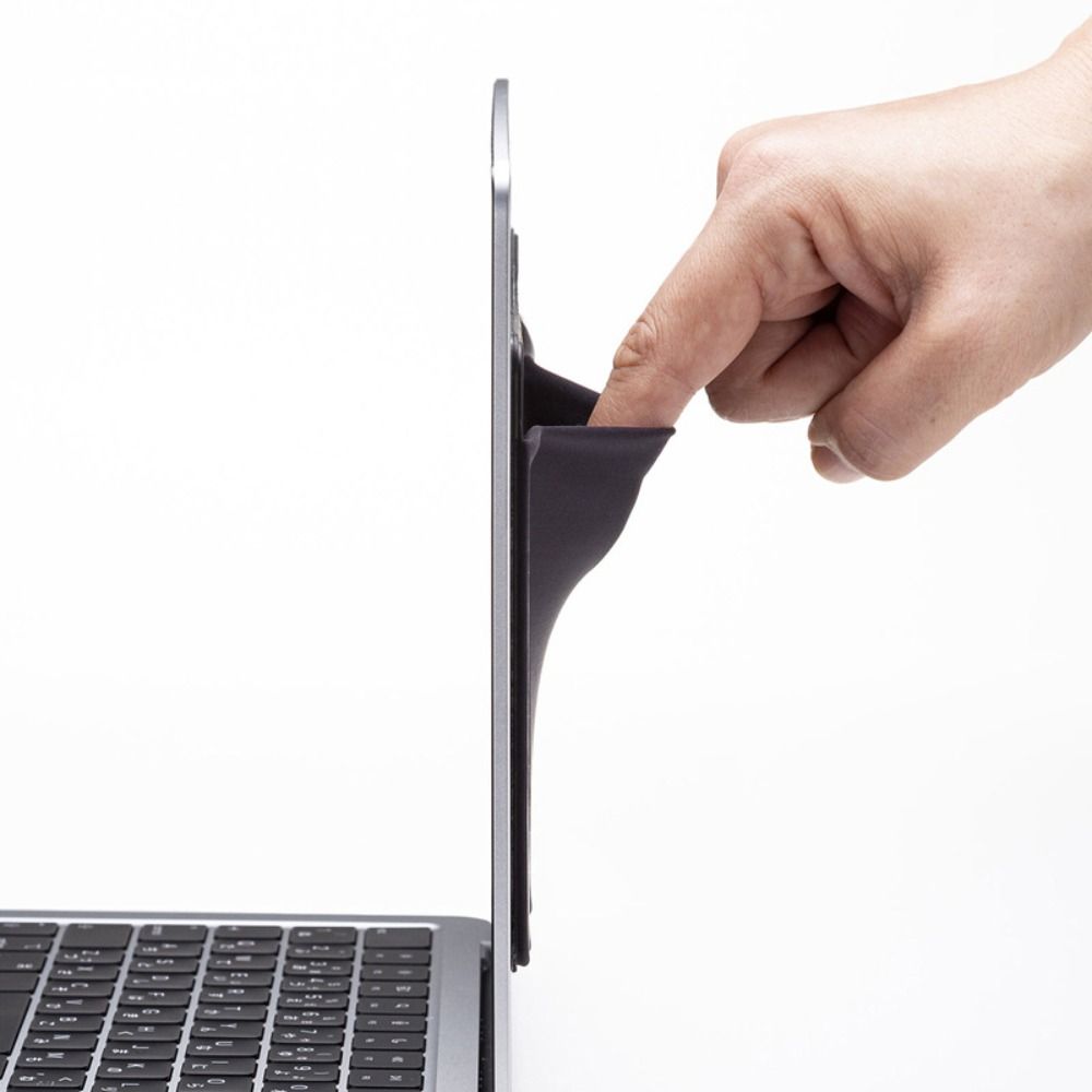 Elastic Mouse Bag Adhesive Notebooks Back Organizer USB Cable Laptop Back Storage Bag  Office