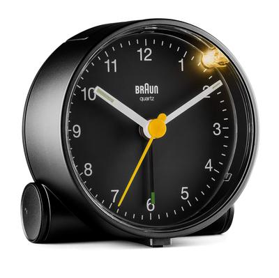 Imported Classic Analog Alarm Clock Black BC01B [Regular Product] BRAUN/Brown