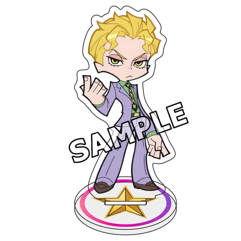 Anime JoJo's Bizarre Adventure Giorno Bruno Dio Acrylic Stand 10cm Figure key Cosplay Props Desktop Decor Birthday Gift