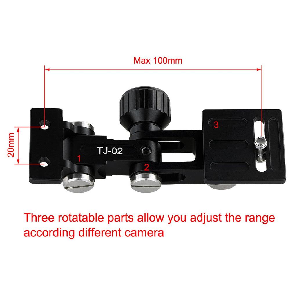 Haoge Camera Support Bracket Holder for DIY Camera Lens Support System with Haoge Plate TJ-02