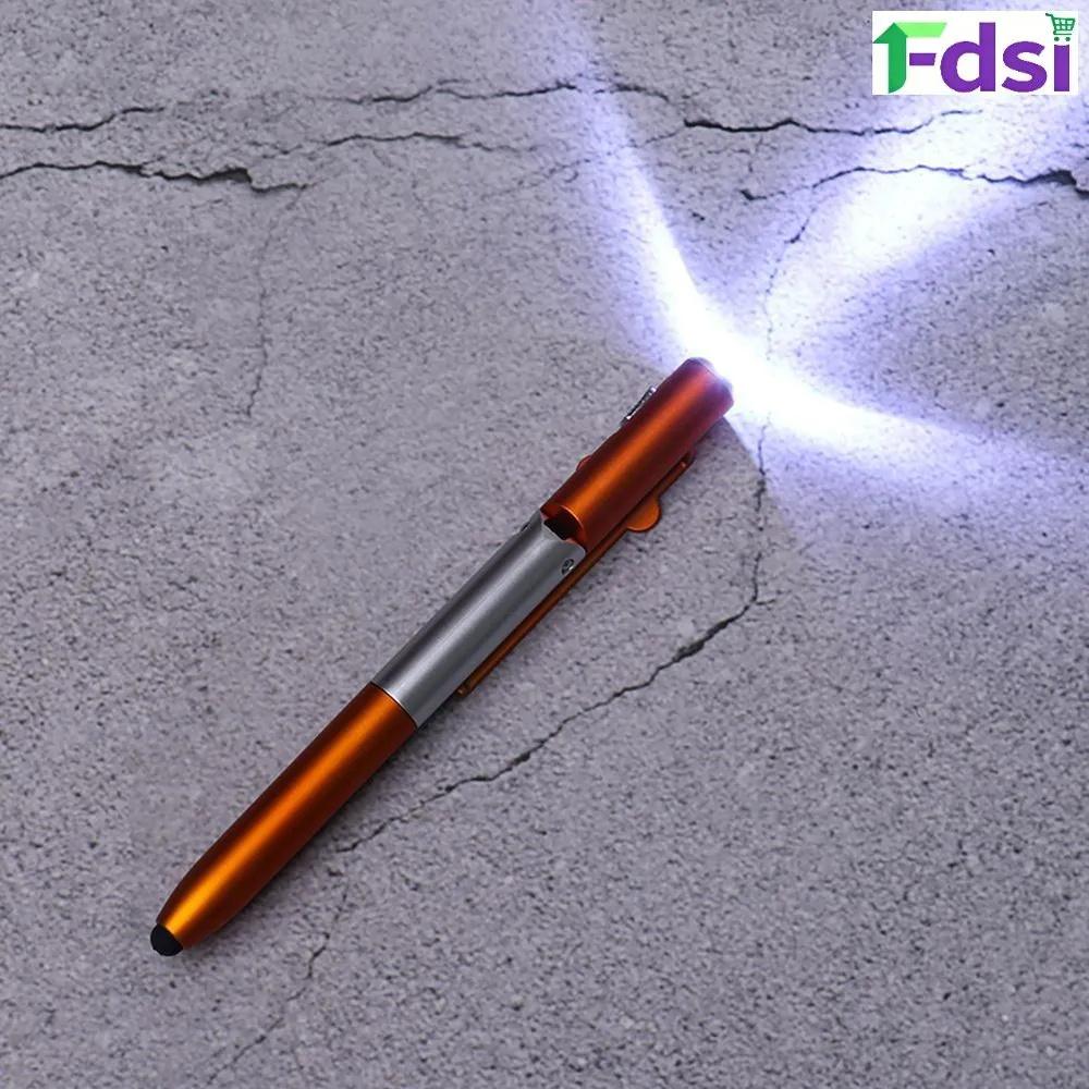 Toy Pen: Four-in-one Folding Pen With LED Light, Phone Stand, And Capacitive Ballpoint Pen 5ml