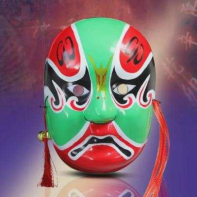 Chinese-Style Painted Peking Opera Mask Mold - Face-Changing Accessory for Dress-Up Props