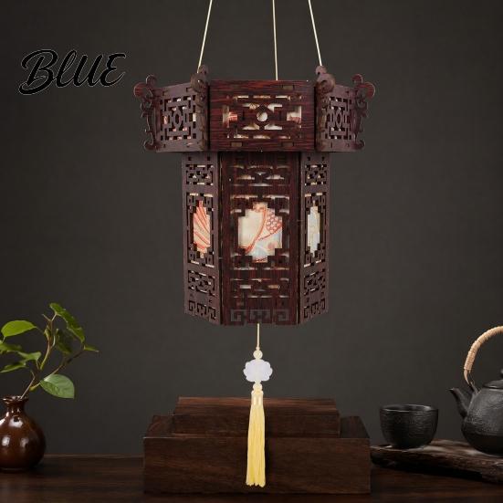 Adults Kids Lantern Kit DIY Vintage Palace for Kids Chinese Style Wooden Frame Fame Crafts Brocade Crafts Making Material Set Mid-Autumn Festival