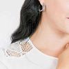 Swarovski Twist Rhodium Plated Pierced Earrings Women earrings Blue 5582807