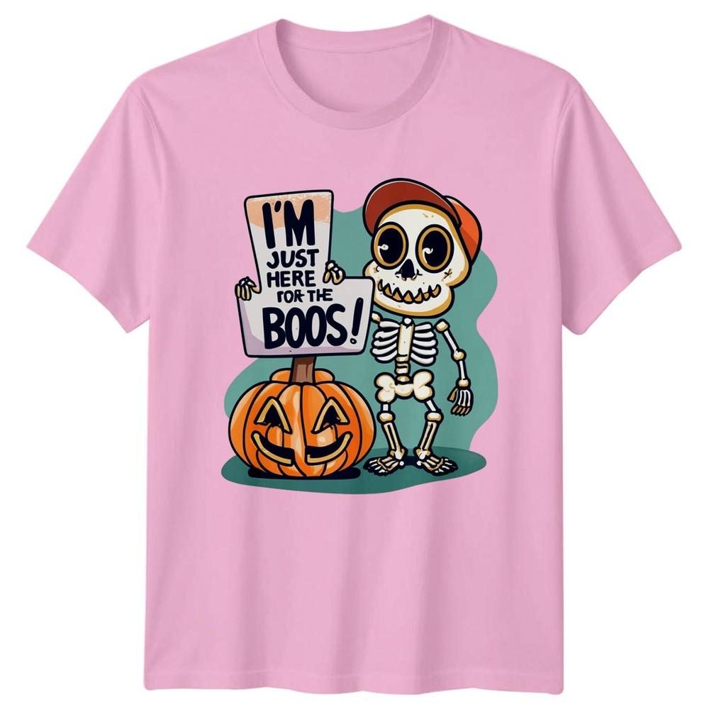 Im Just Here For The TShirt Skeleton Humor Halloween Halloween Gift For Him