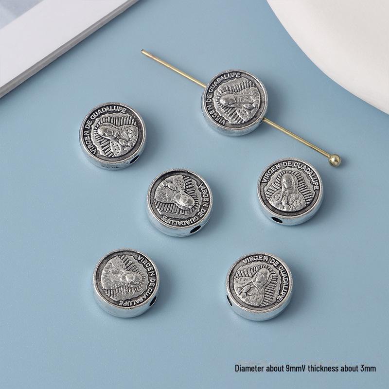 Συλλογή Κοσμημάτων με Χάντρες από Κράμα Cross Knight Our Lady: Χειροποίητα DIY βραχιόλια, κολιέ και σκουλαρίκια υλικά