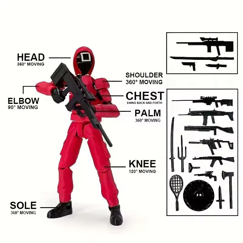 3D Printed Skeleton Activity Dummy 13 Multi Joint Toy Digital Machine Plaything Doll Attachments Children's Present