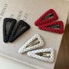 Fabric Polka Dot Hair Clips Triangular Broken Clips Cute BB Clips