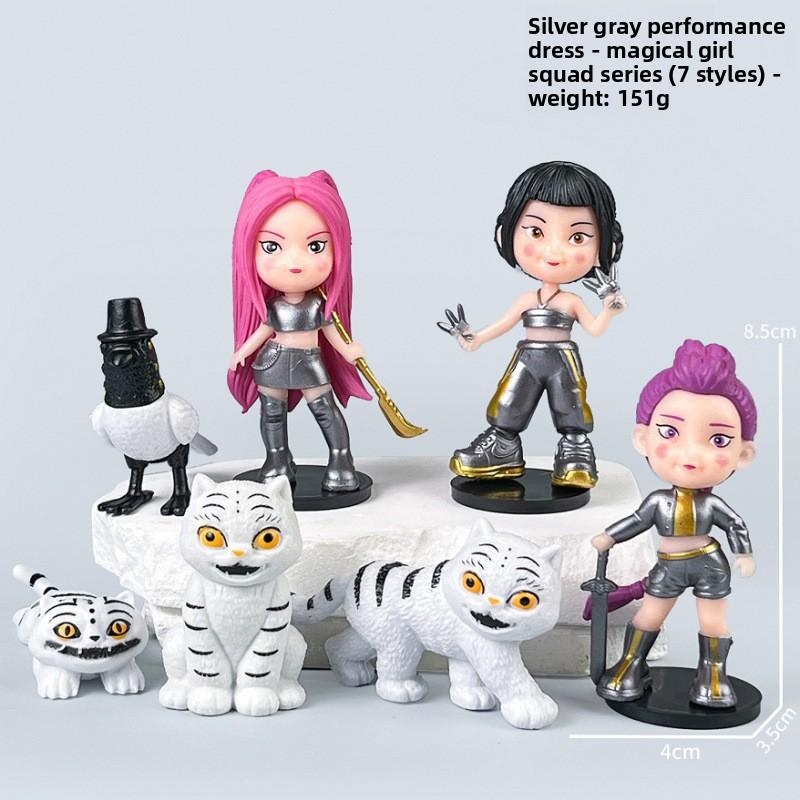 K-Pop New Demon Hunter Girl Group Men's Group Figure Model Blind Box Tide Play Doll Ornament