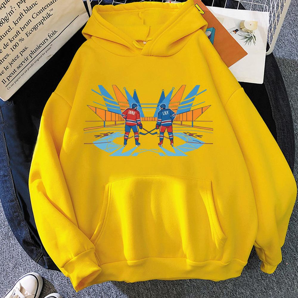 Heated Rivalry Hockey Hoody Jane & Lily Fan HOODIE Manga Style High Quality for Autumn/Winter Sweatshirt with Hooded Fleece