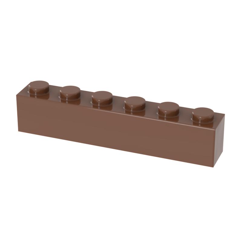 [FunBrick] 10/30/50PCS DIY Bulk Building Blocks 1x6 Dots 40pcs Thick bricks Educational Creative Part classic sets Com