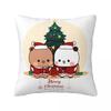 Dudu Bubu Pillow Case Merry Christmas Retro Trendy Pillow Cover Square Graphic Cushion Cover Pillowcases For Home Decoration