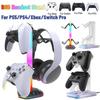 New RGB Headset Stand 9 Light Modes for Desk Controller Stand Hanger Headphone Holder for PS5/PS4/Xbox/Switch Pro Gamepad