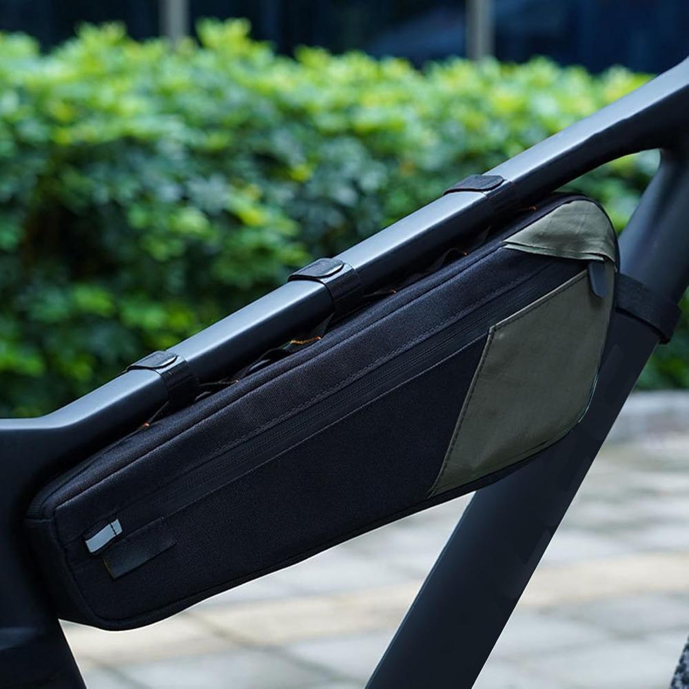 Triangle Bike Frame Bag Easy Install Bike Storage Bag Durable Bike Triangle Bag  Phone Storage