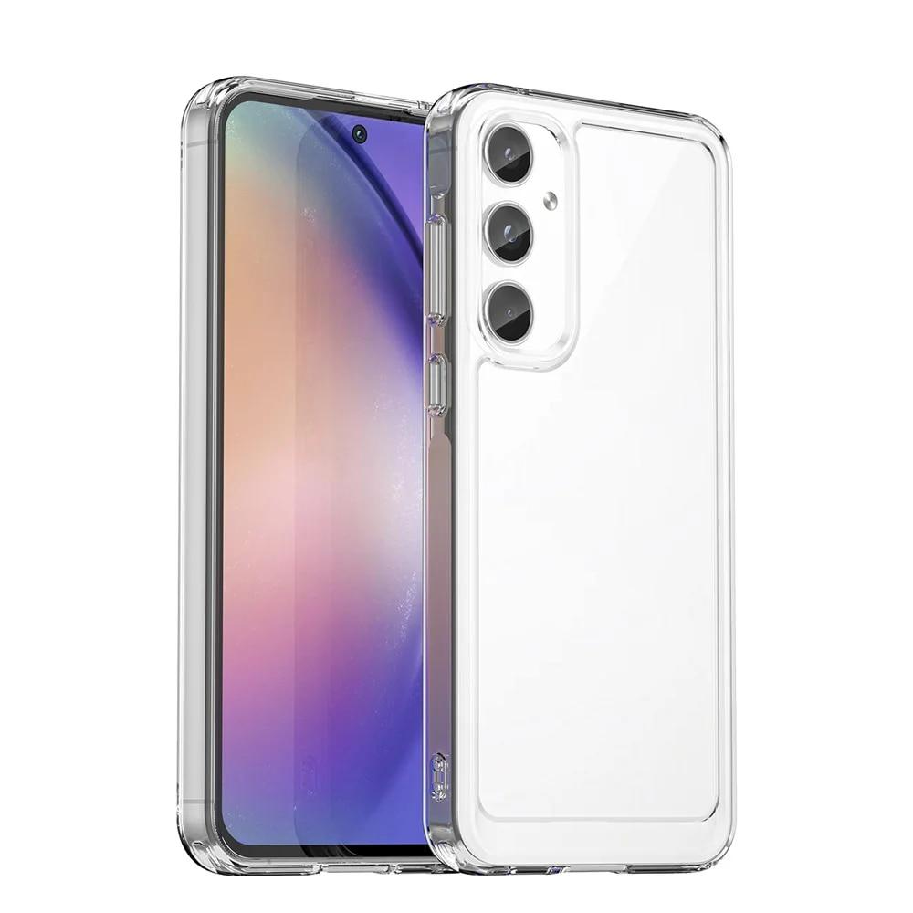 

Прозрачный противоударный чехол KEYSION для Samsung A55 5G A35 A25 A15 A05, мягкий силиконовый прозрачный чехол из ТПУ для Galaxy A05S for Samsung A35 5G чистый