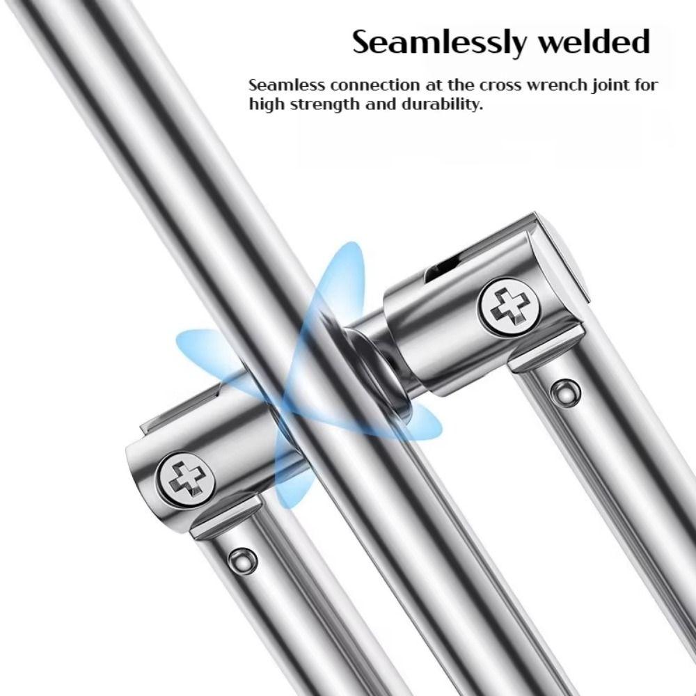 Labor-Saving Collapsible Lug Wrench 17/19/21/23mm Foldable Socket Wrench Car Repair
