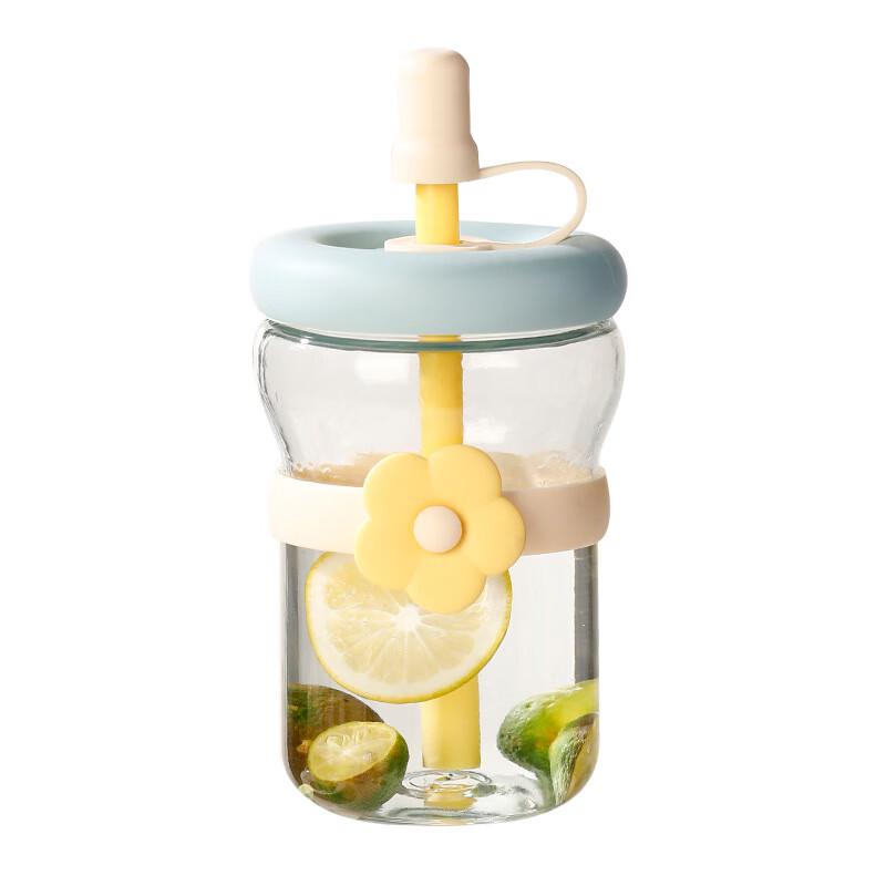 Tianyan Ins Style Portable Dual-Use Straw & Tea Infuser Cup