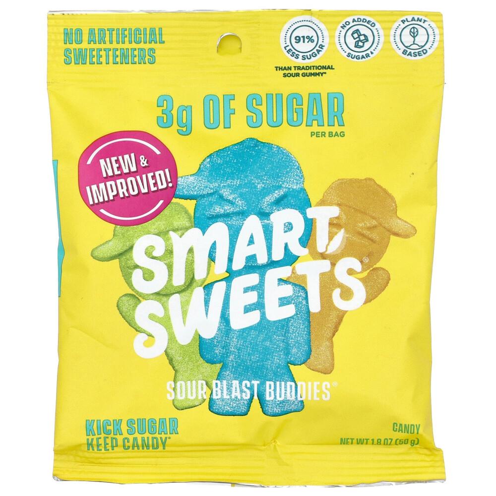 SmartSweets Sour Blast Buddies Berry Blue Raspberry Lime Lemon Orange 50g (1.8oz)