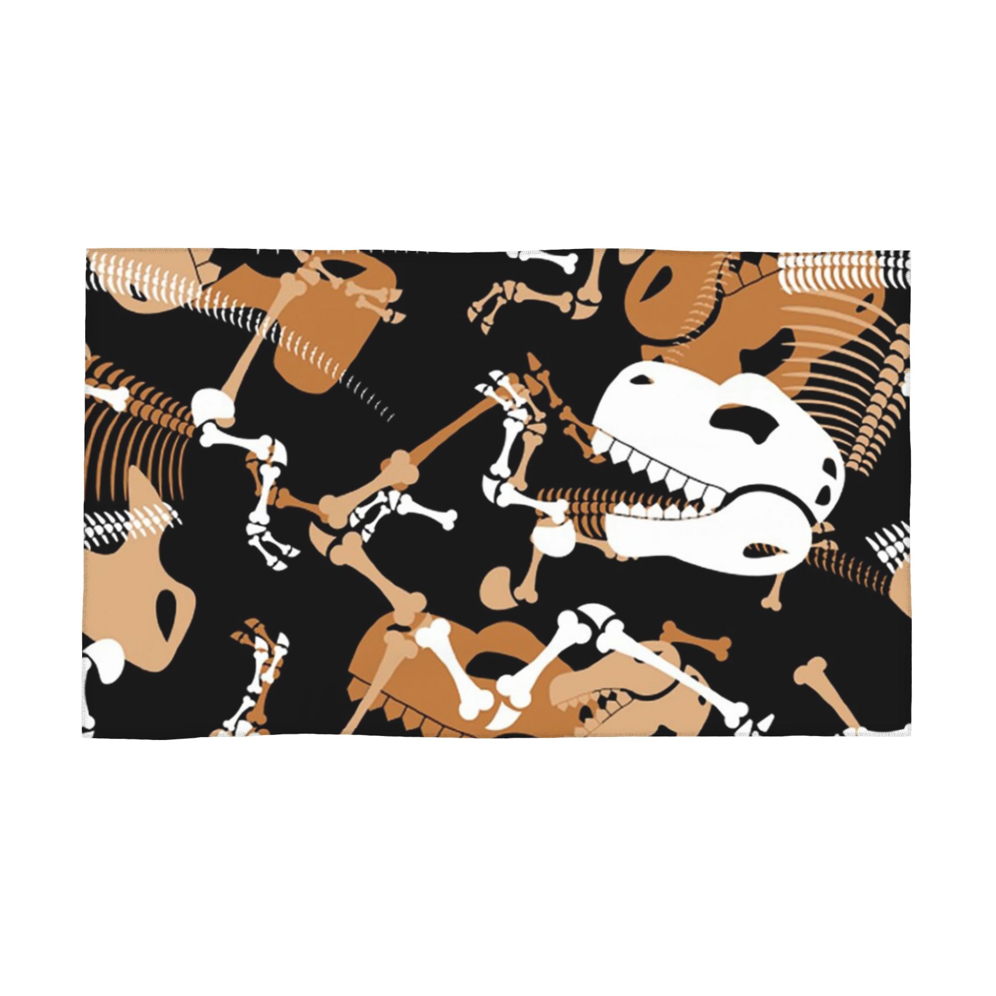 

Dinosaur Bones Pattern Soft Face Towel Quick Dry Pool Bath Cotton Towels Absorbent Quick W40*H60(CM)