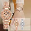 Shsby Women Luxury Crystal Dress Wristwatch Lady Rome Rhinestone Clock Gold Jewelry Watches Casual Quartz Bracelet Watch