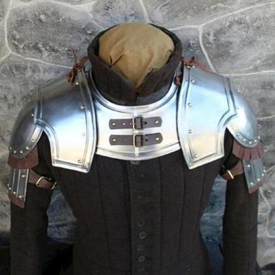 Zestaw naramienników średniowiecznej stalowej zbroi, zestaw naramienników bojowego wojownika Gorget naramienników, najlepszy kostium na Halloween