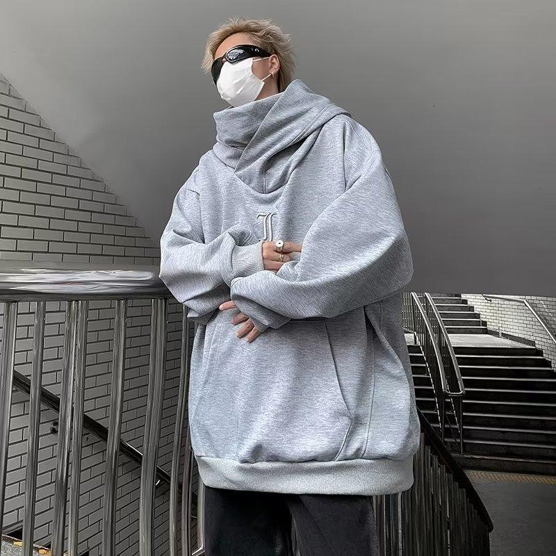 High Street Functional Wind Jacket High Neck Hooded Sweater Men's and Women's Oversize Trendy Brand Versatile Casual Clothes