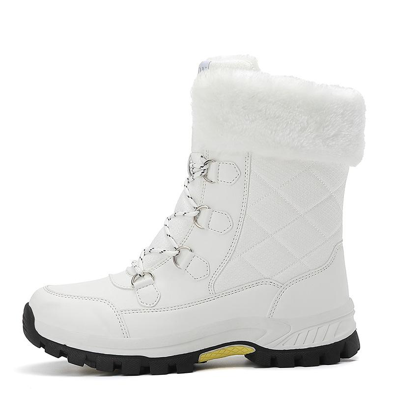 Wow, counter waterproof and non-slip outdoor snow boots, winter cold-resistant Northeast new velvet platform cotton shoes