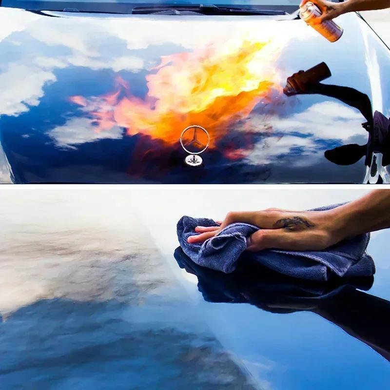 9H Auto Flüssigkeramikbeschichtung Superhydrophobes Glasbeschichtungsset Polysiloxan und Nanomaterialien Autopolitur