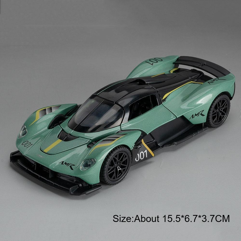 

Scale 1:32 VALKYRIE VULCAN Model Safety Car Toy Metal Body Plastic Chassis Supercar Pull Back Models Toys Collectible Item