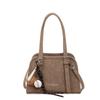 Korean version of high-value niche shoulder bag 2025 autumn new solid color fashion trend glossy underarm handbag women