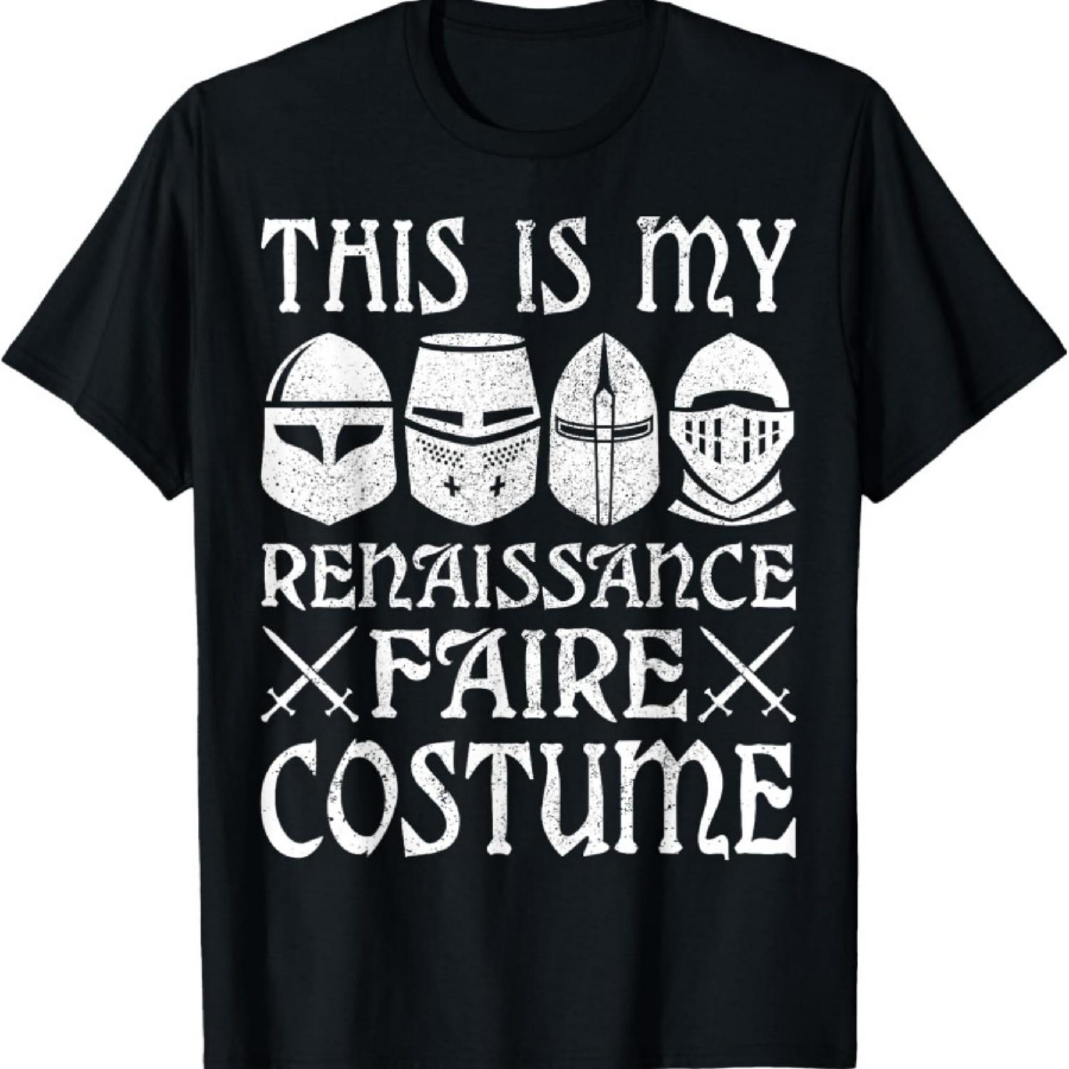 

Це мій костюм для ренесансного ярмарку Чоловічий Хлопчачий Дитячий Наряд Футболка XXXXXL чорний