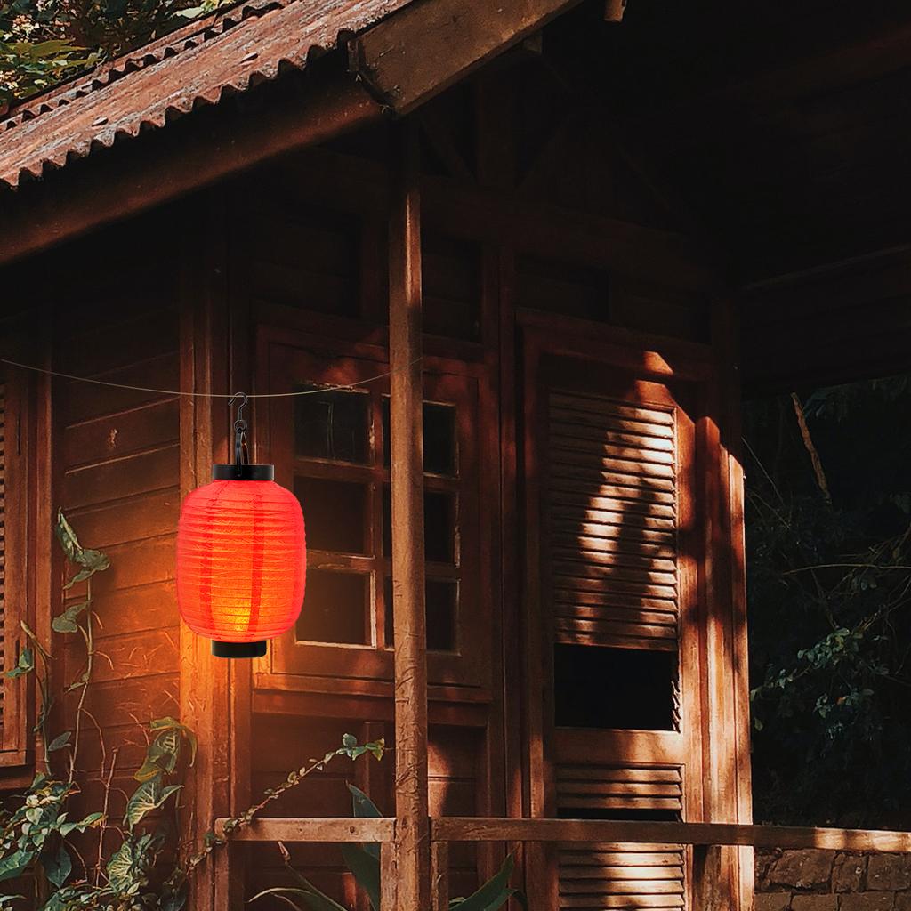 1pc Folding Lantern With Light Decorative Paper Hanging Lamp For Party Wedding Baby Shower Diy Design Festival Home Decor